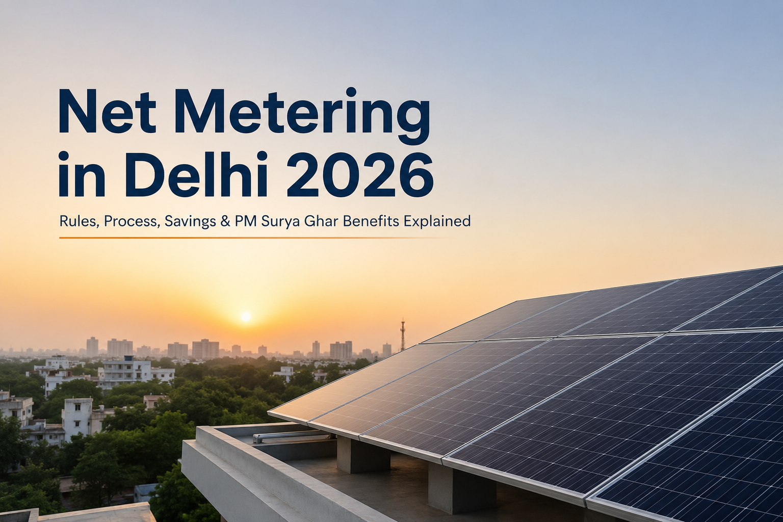 Net Metering in Delhi 2026: Rules, Process, Savings & PM Surya Ghar Benefits Explained