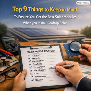 Top 9 Things to Keep in Mind To Ensure You Get the Best Solar Modules When you Install Rooftop Solar